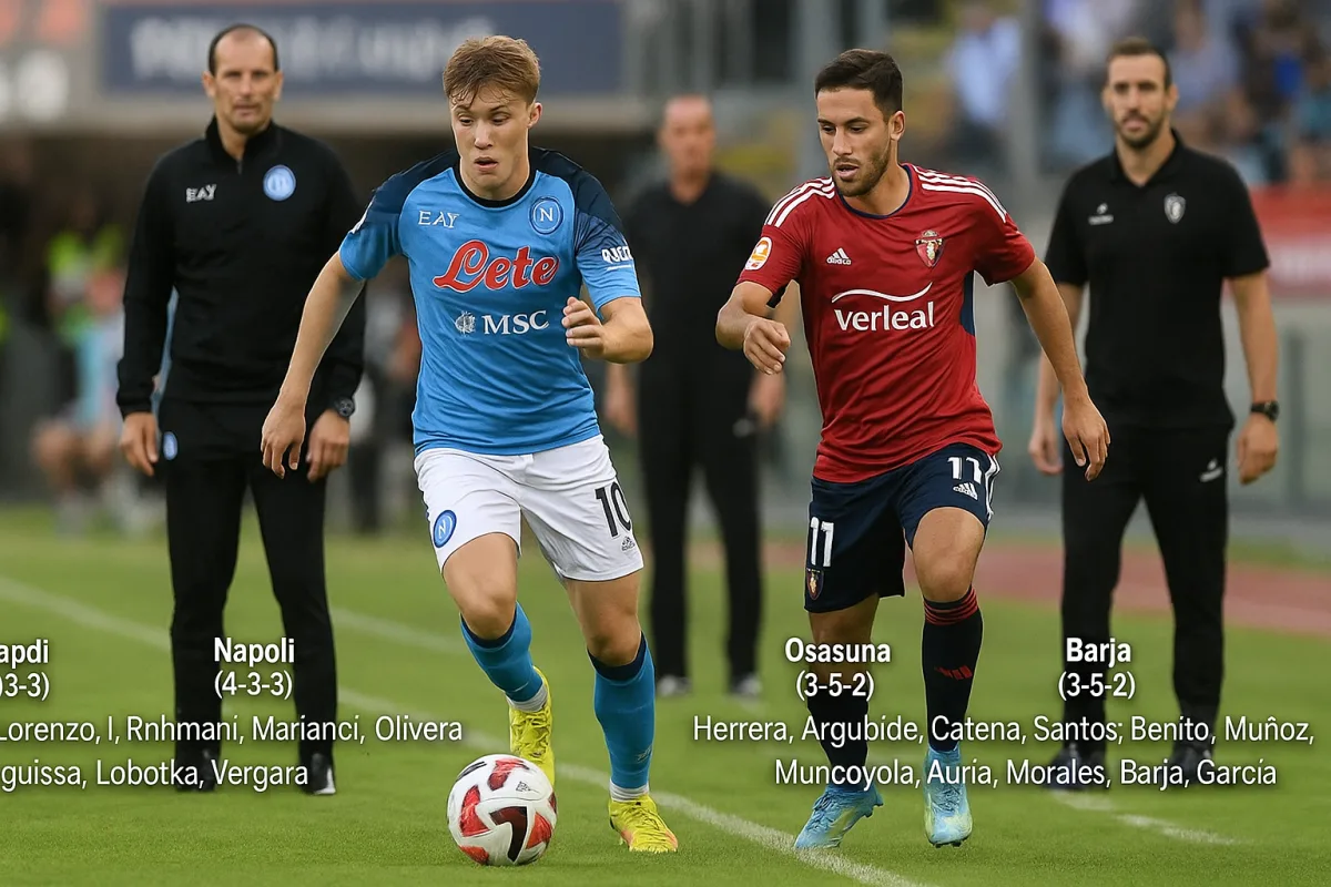 Napoli-Osasuna: orario, dove vederla e cosa aspettarsi dall'amichevole estiva